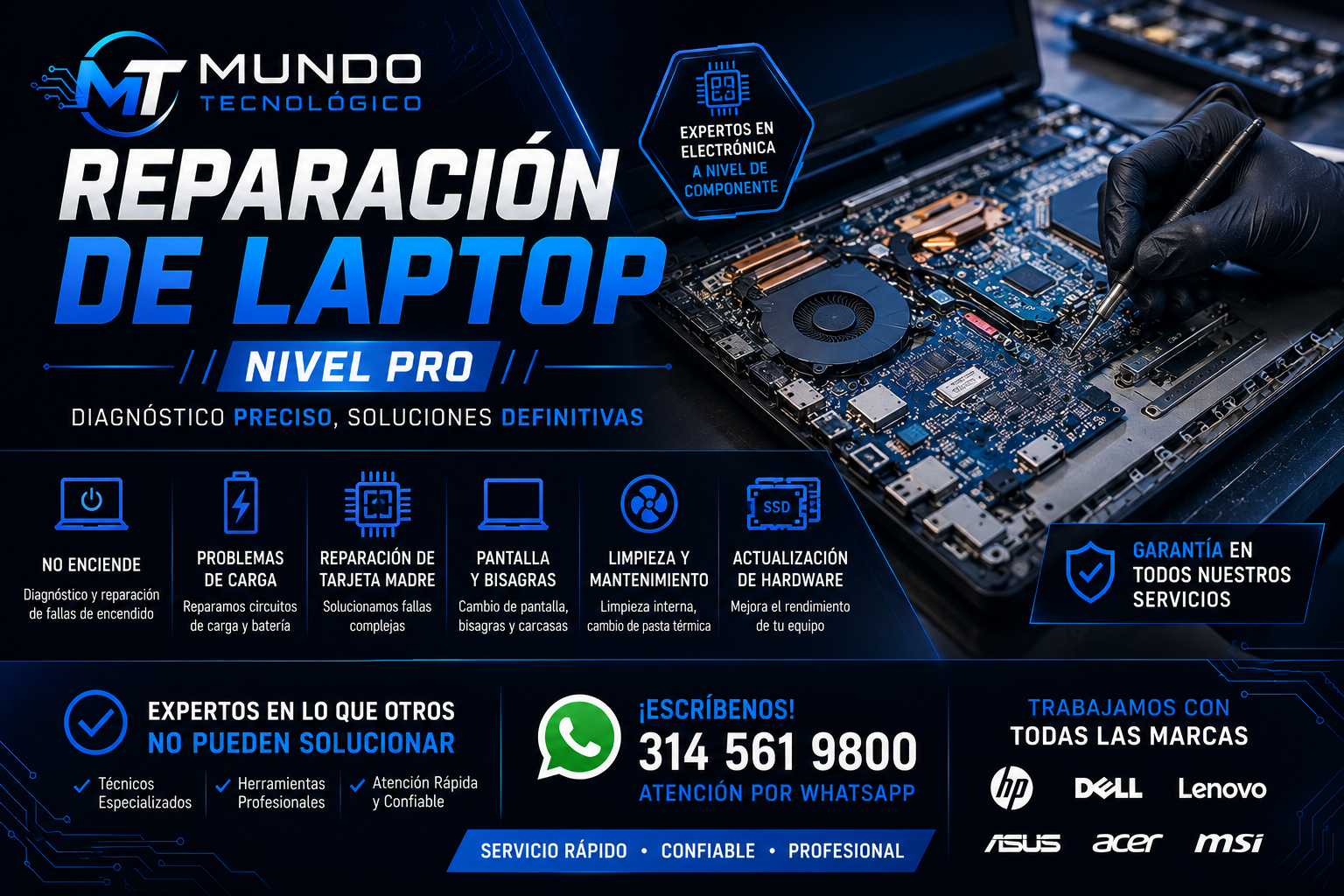 Reparación de laptops
